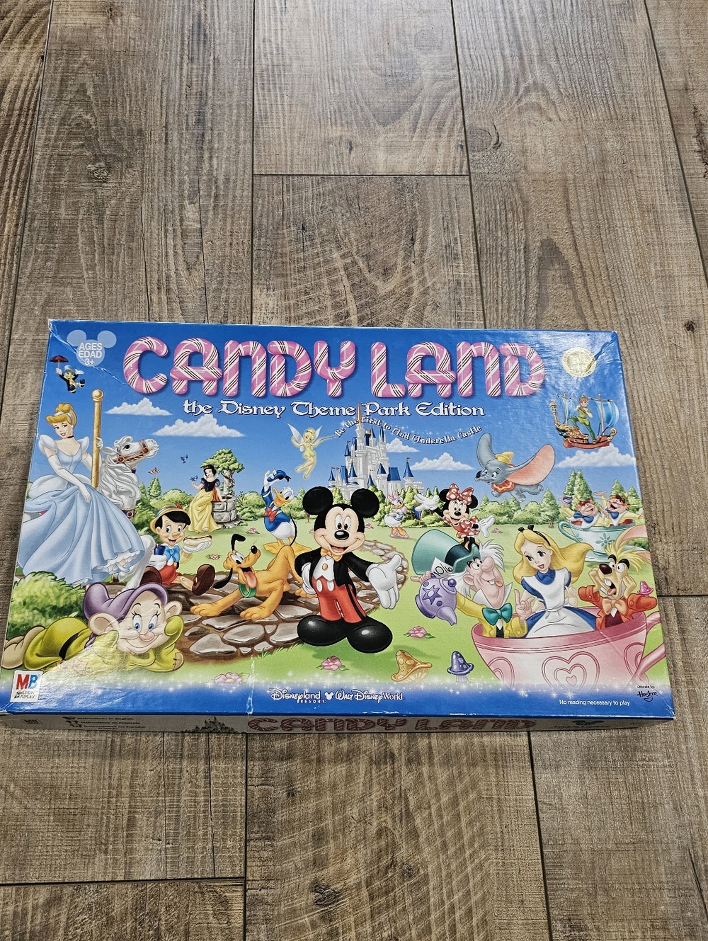 Disney Candy Land Theme Park Edition Board Game Mickey Mouse Incomplete 2 Tokens